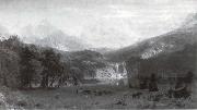 Albert Bierstadt Die Rocke Mountains Germany oil painting artist